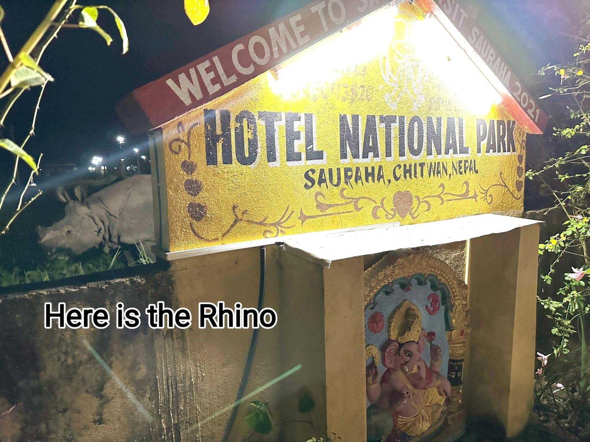 Hotel National Park- Best hotel in Sauraha Exterior foto